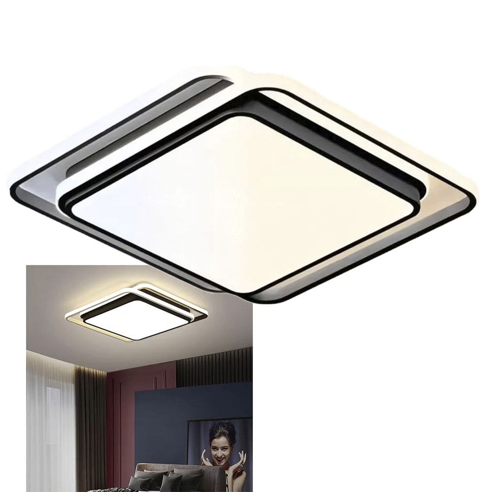 Luminaria Paflon Sobrepor Led 3 Tons Controle Remoto Decoraçao Iluminaçao Moderna