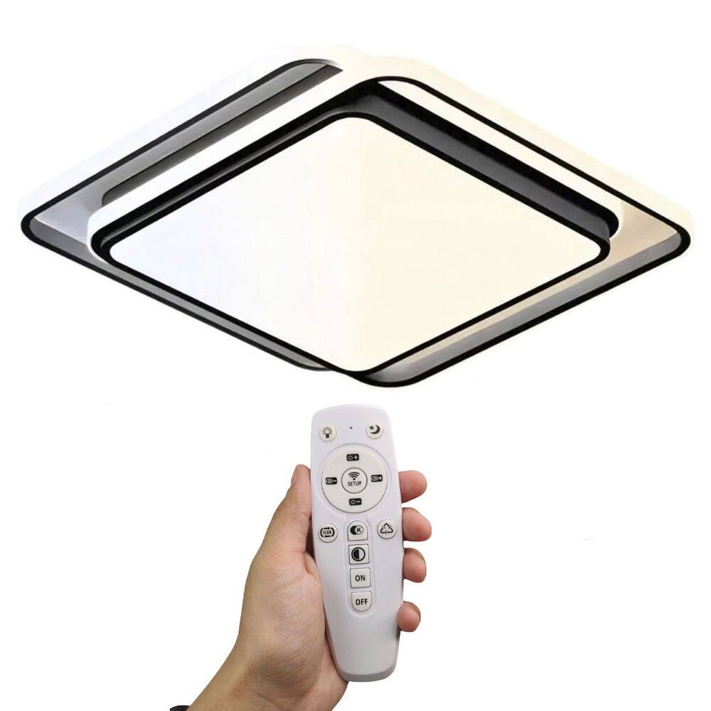 Luminaria Paflon Sobrepor Led 3 Em 1 Controle Remoto Iluminaçao Teto Decoraçao