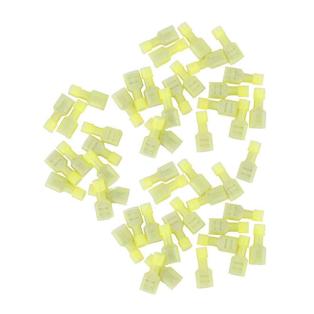 Terminal Luva Fêmea 4,6Mm² 24A Amarelo Com 50 Peças Decorlux