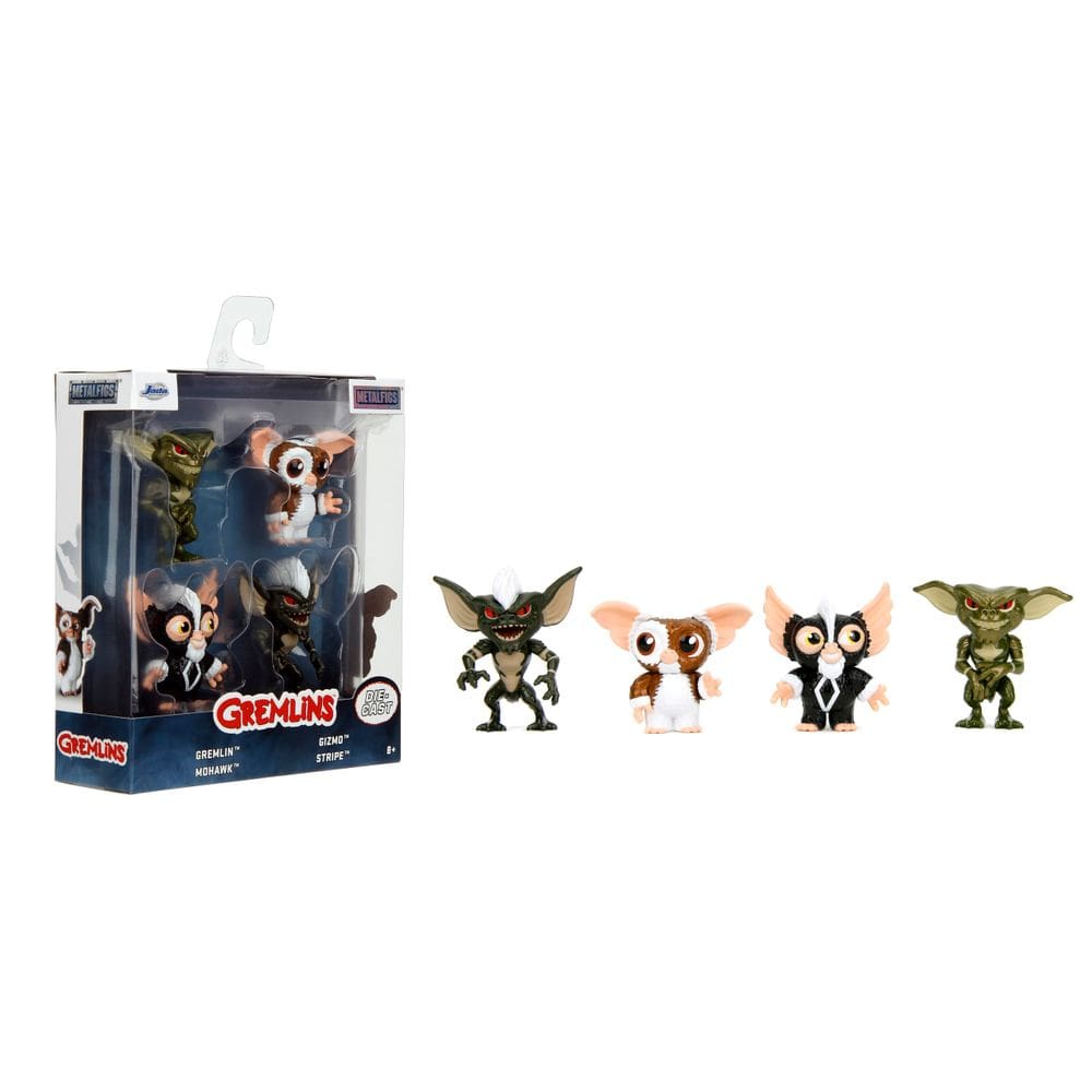 Pacote com 4 bonecos fundidos sob pressão Toy Jada Toys Gremlins 2.5 para crianças a partir de 8 anos