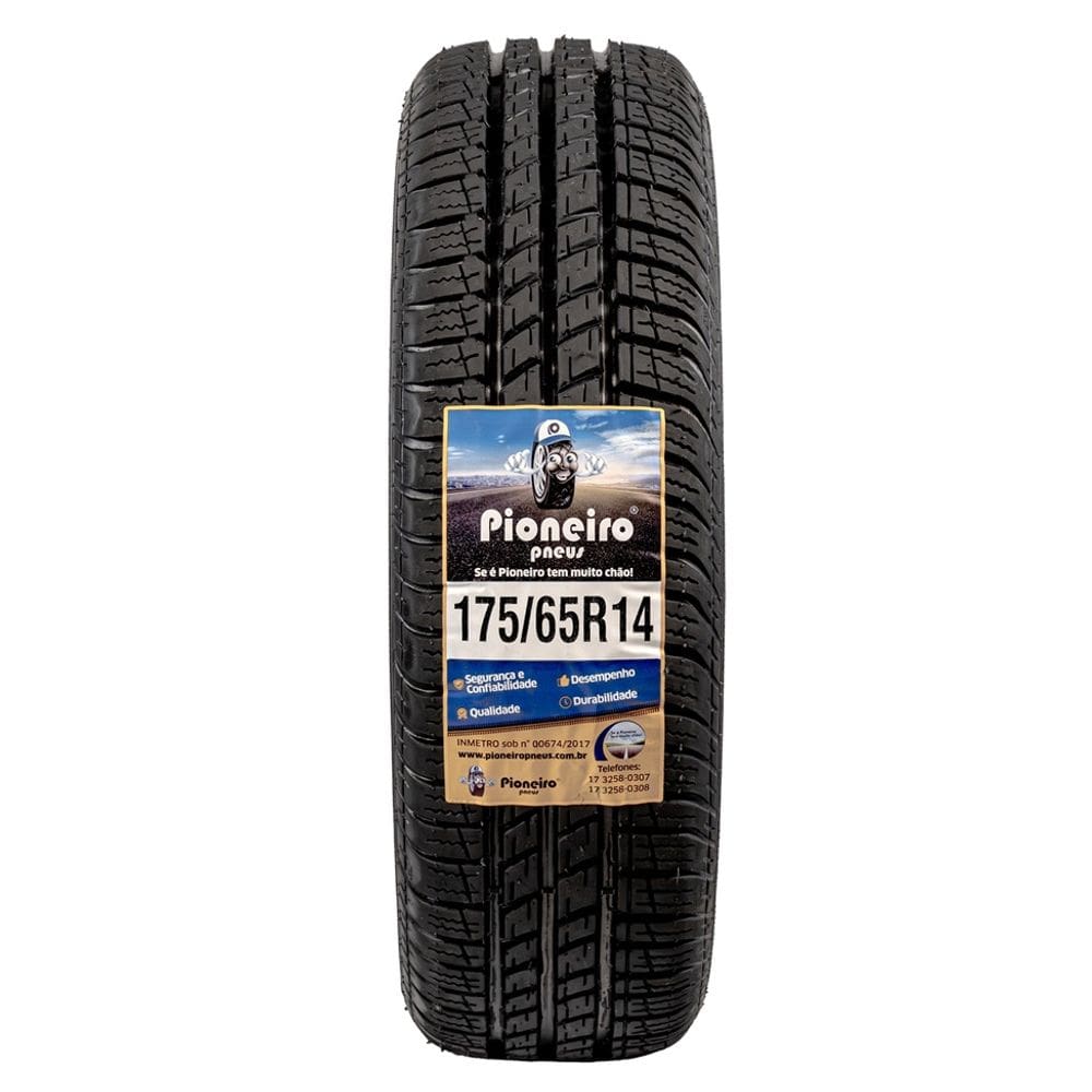 Pneu Aro 14 - 175/65 R14 - Remould Pioneiro - Com garantia