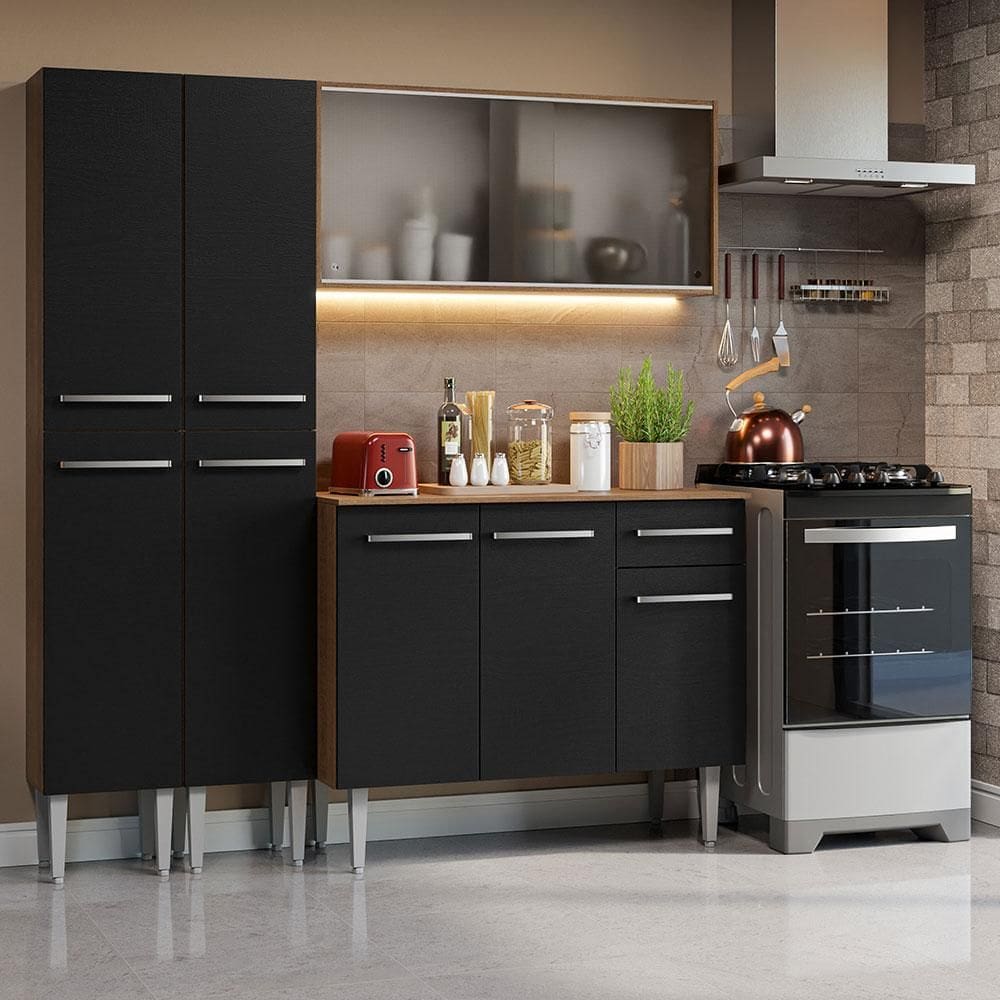 Armário de Cozinha Compacta 169cm Emilly Madesa 10