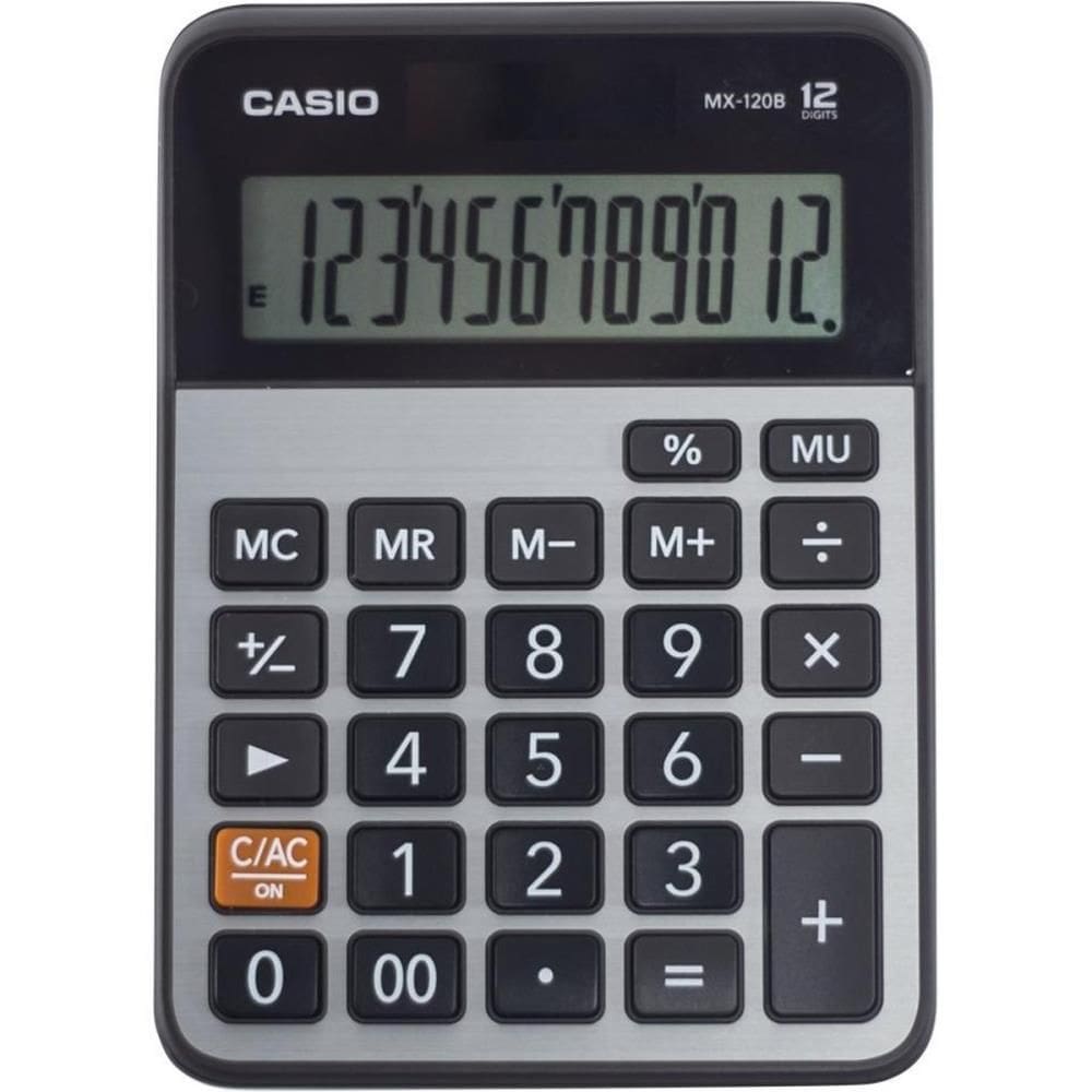 Calculadora De Mesa 12 Dig. Prata Solar/Bateria - Casio