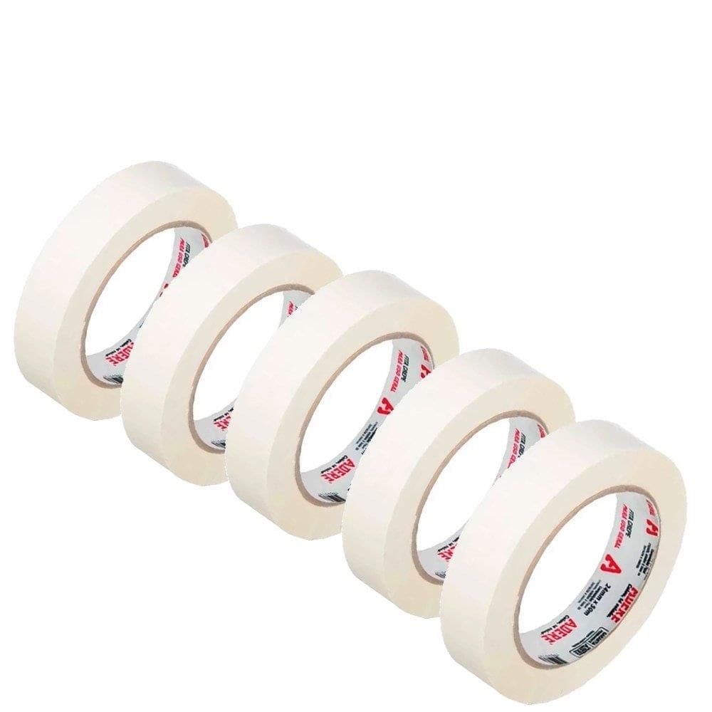 Fita Crepe Adere Uso Geral 423 - 24mm x 50m Embalagem com 5 Unidades