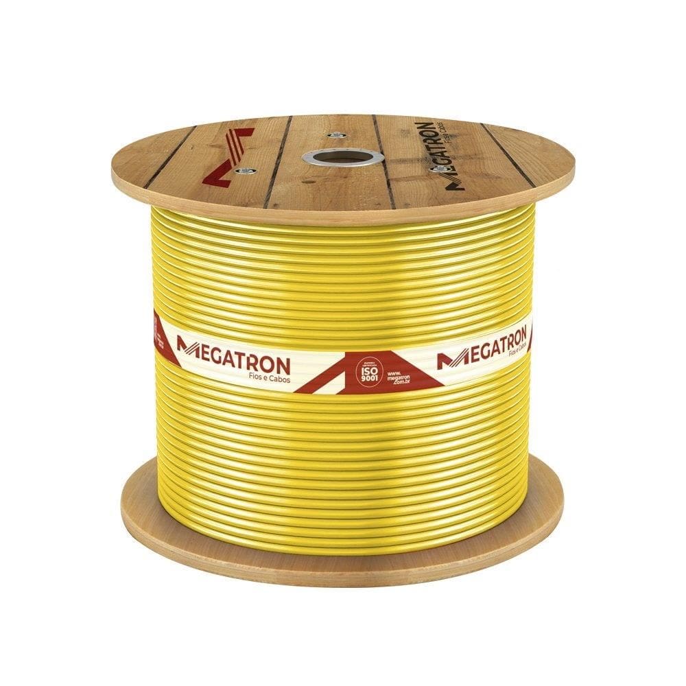 Cabo Flexível Megatron 1,5MMx1400M Bobina 750V Amarelo