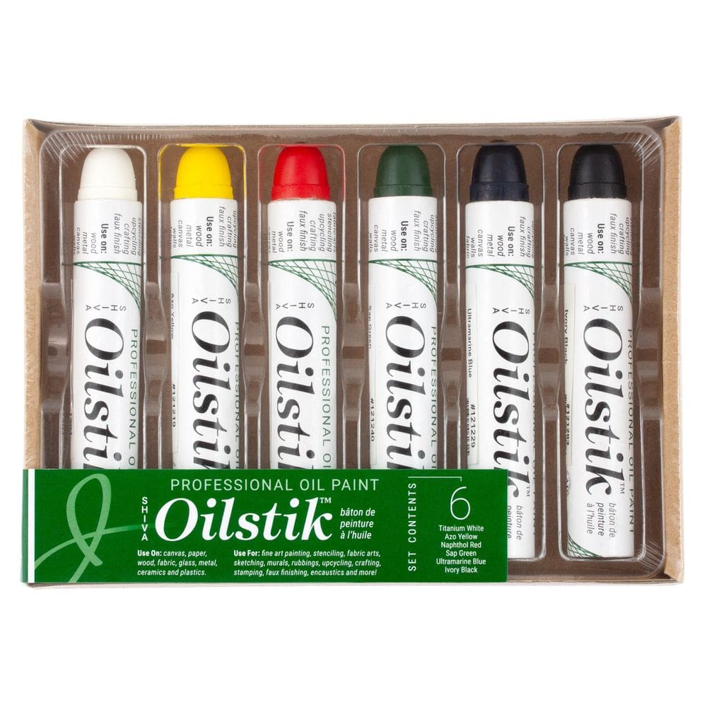 Conjunto de pintura a óleo Jack Richeson Shiva Basic Colors x6