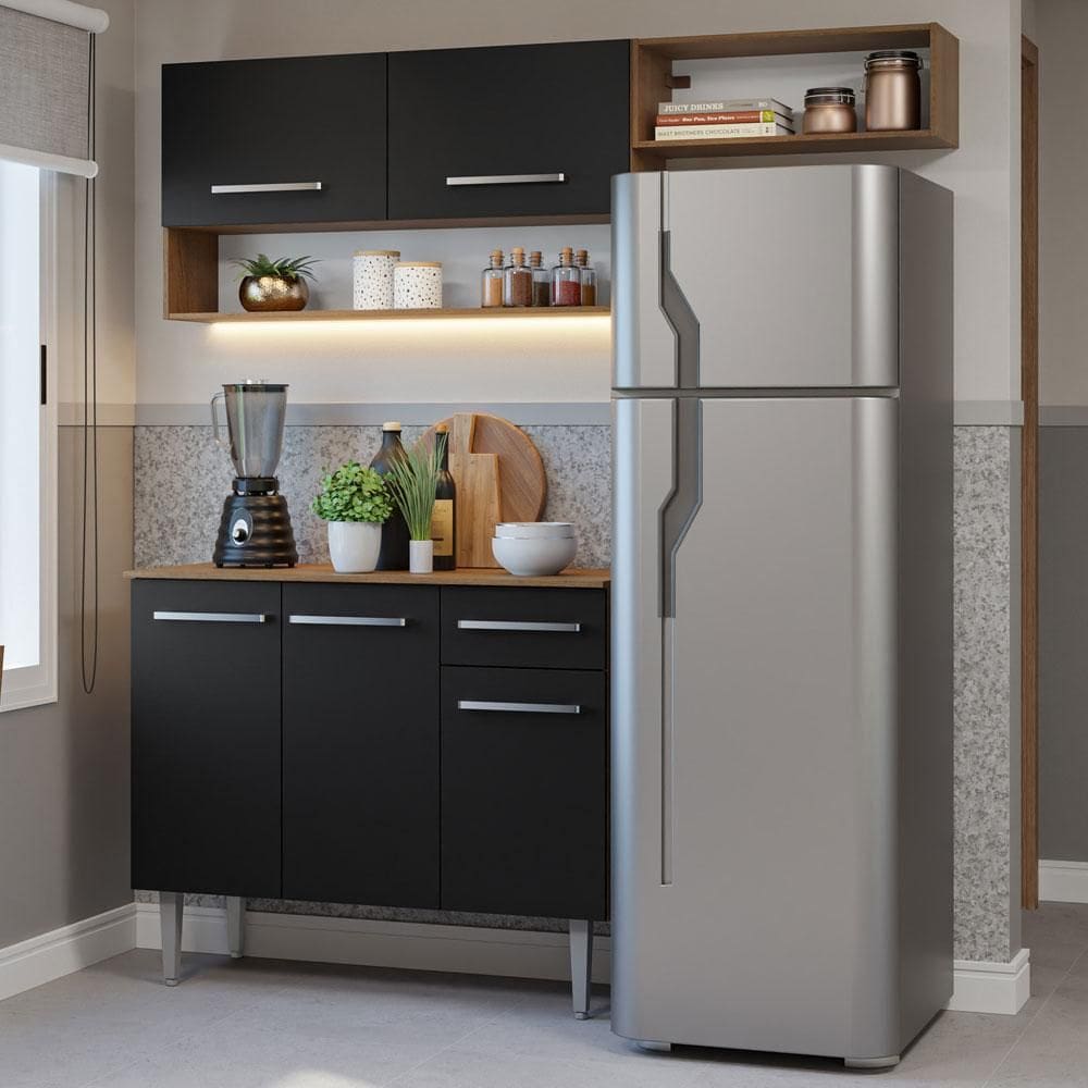 Armário de Cozinha Compacta 165cm Emilly Madesa 08