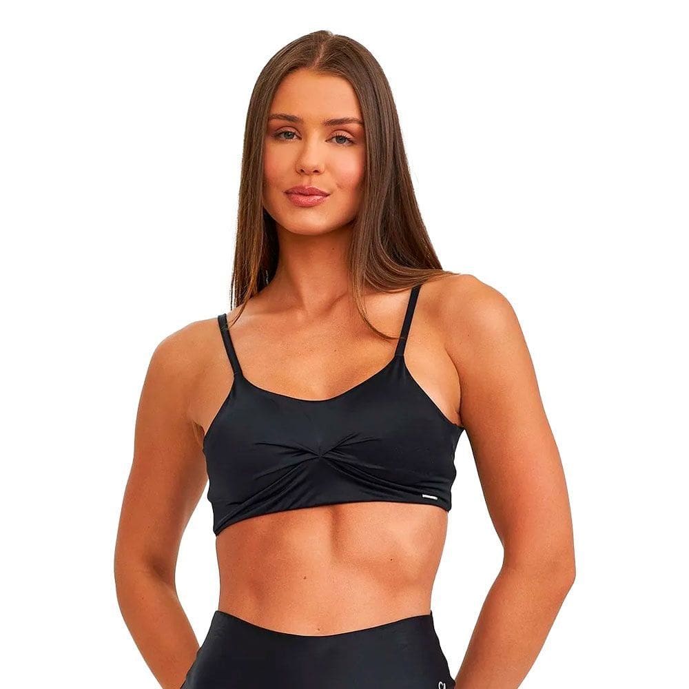 Top Caju Brasil Atletika Franzido Classic Preto Feminino
