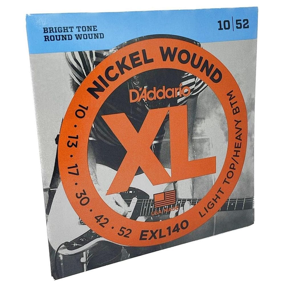 Encordoamento 10-52 Guitarra Nickel Wound D`Addario Exl140