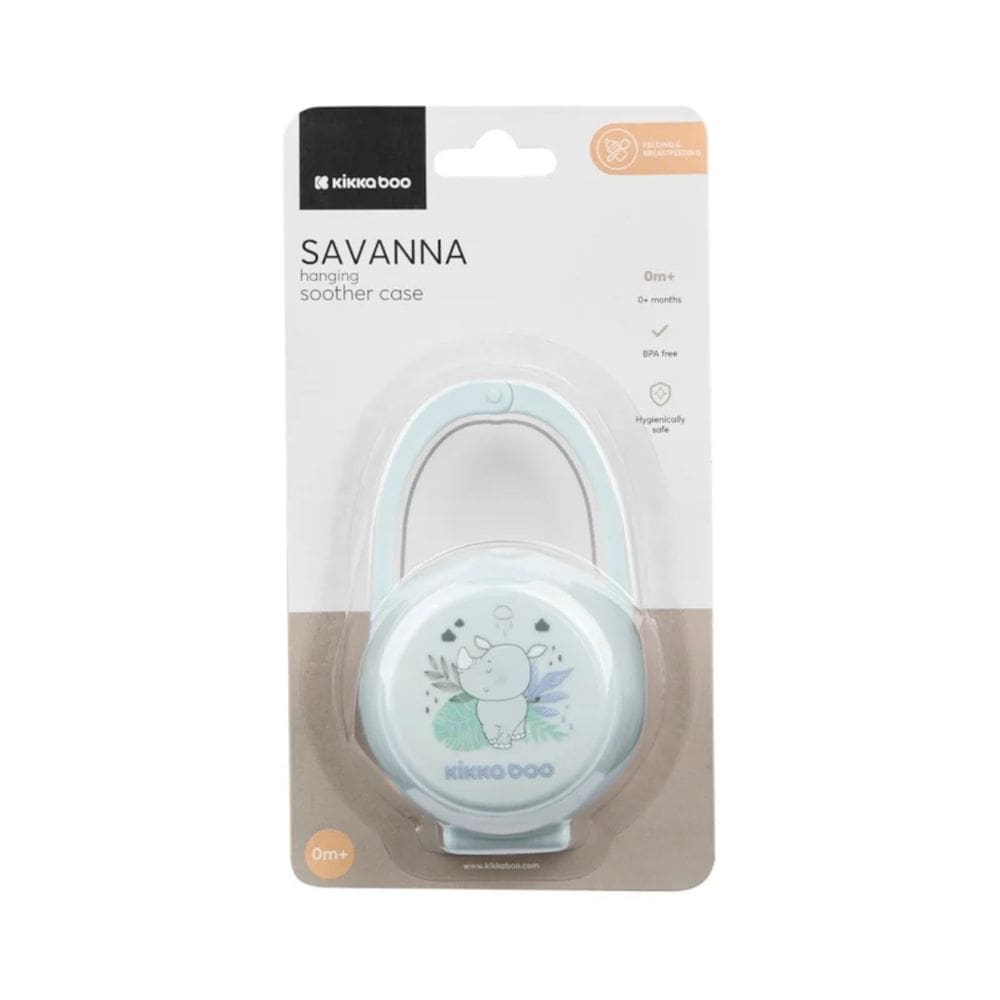 Porta Chupeta Savanna Blue - Kikkaboo