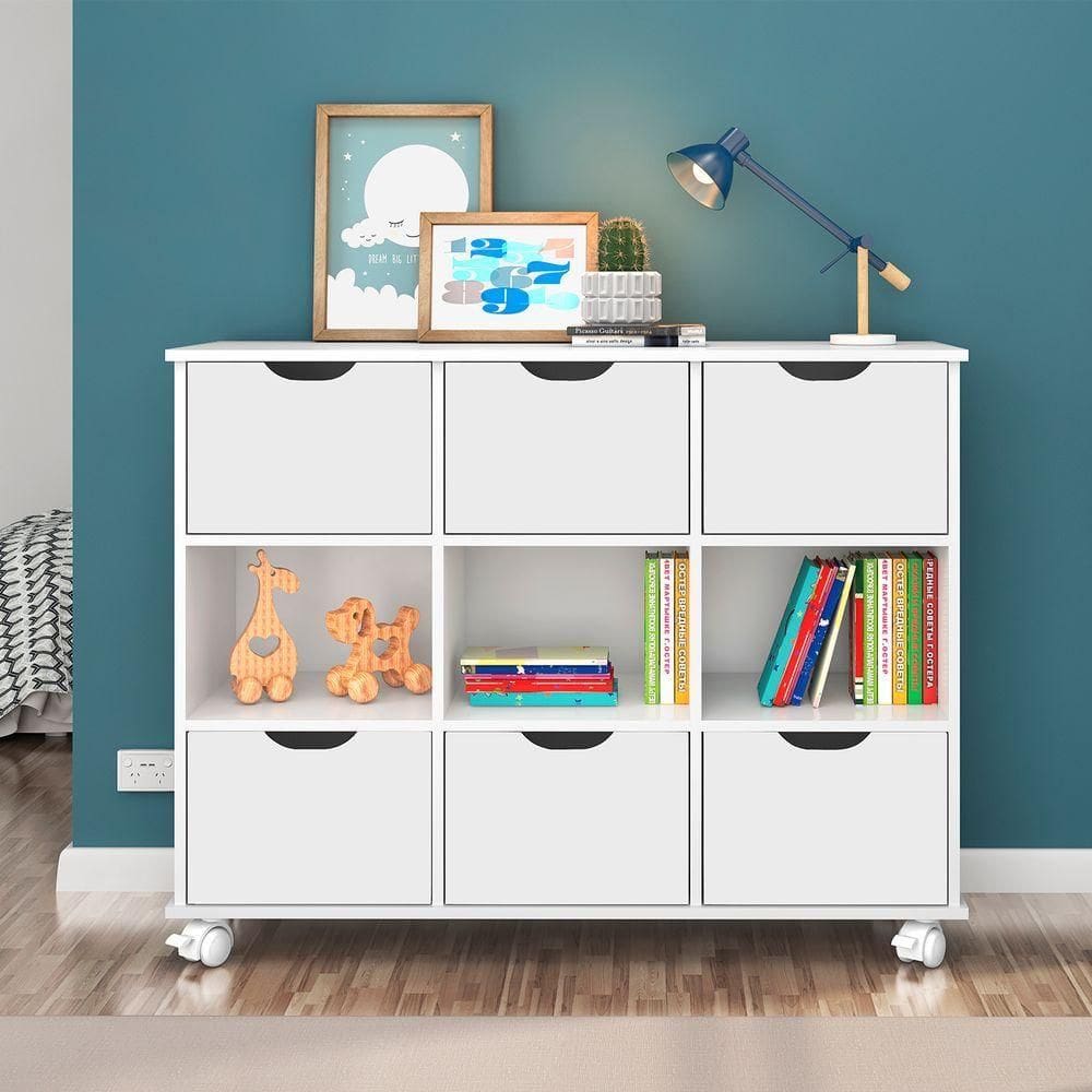 Nicho Organizador Branco 6 Gavetas Com Rodízios Dritex gavetas Brancas