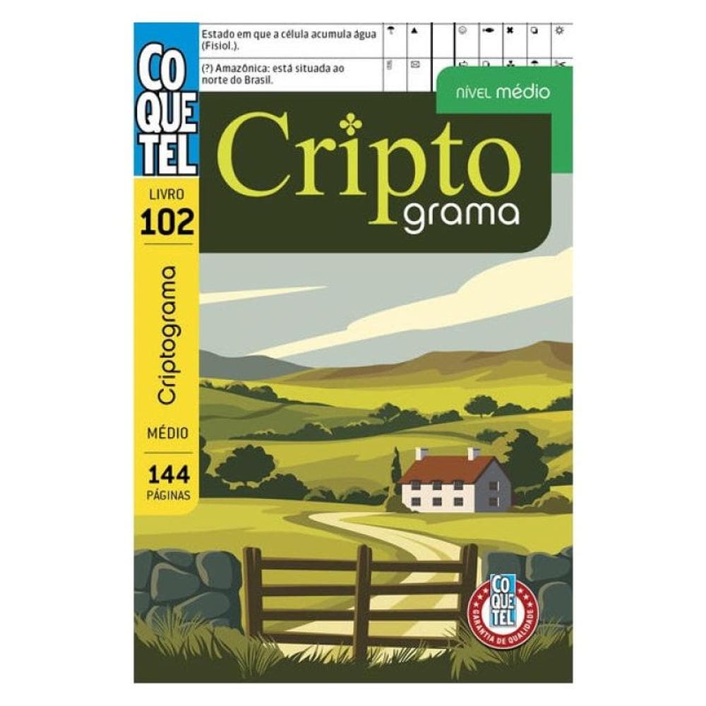 Livro Coquetel Criptograma 102