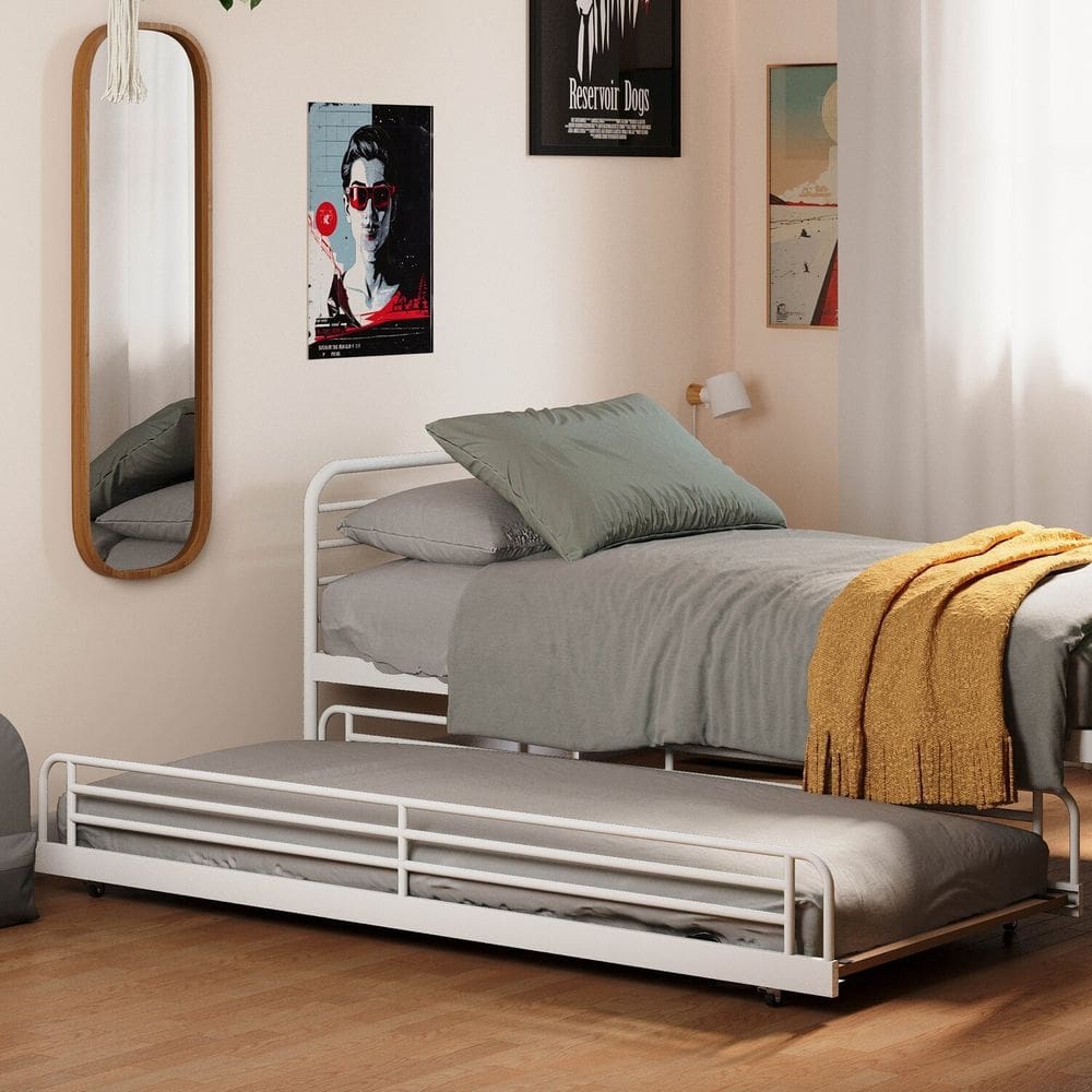 Cama Auxiliar Infantil/Juvenil Teko Casatema Branco Fosco
