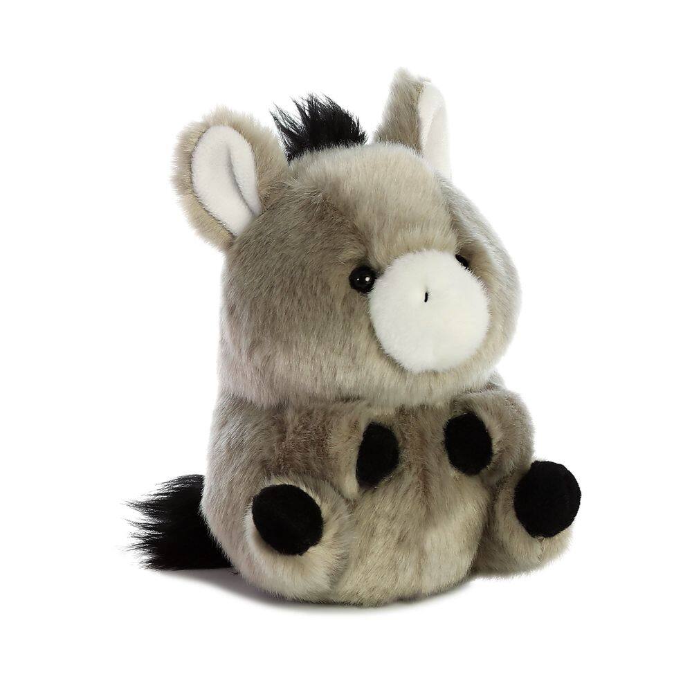 Bicho de pelúcia Aurora® Round Rolly Pet™ Bray Donkey™ 12 cm