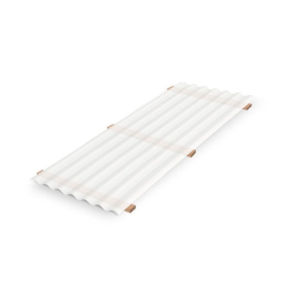 Telha em Fibra de Vidro 305 X 110cm Lux Telhas Incolor