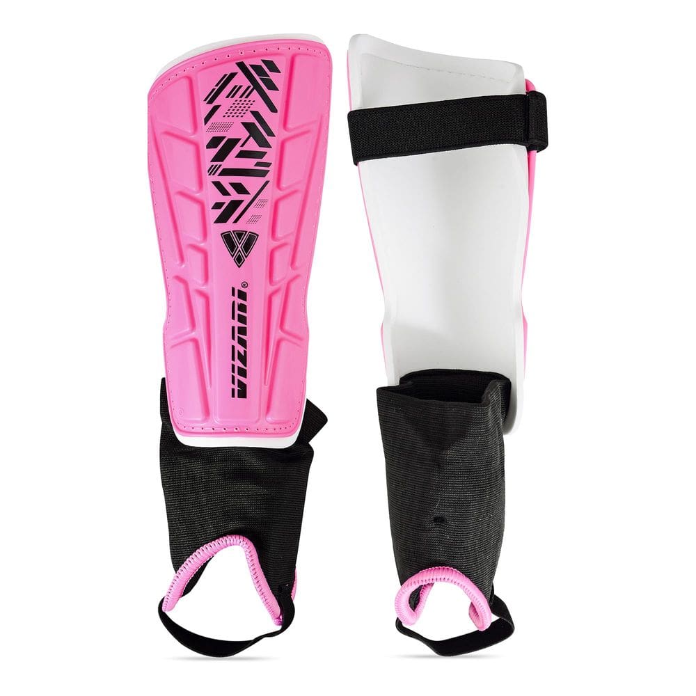 Caneleira de futebol Vizari Malaga para crianças rosa GG Small