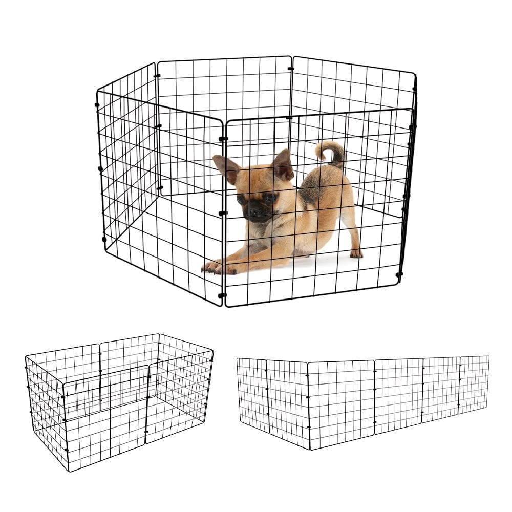 Cercado Móvel para Cachorro de Pequeno Porte 6 Telas 40x40cm Porquinho da Índia Ideal para Viagem