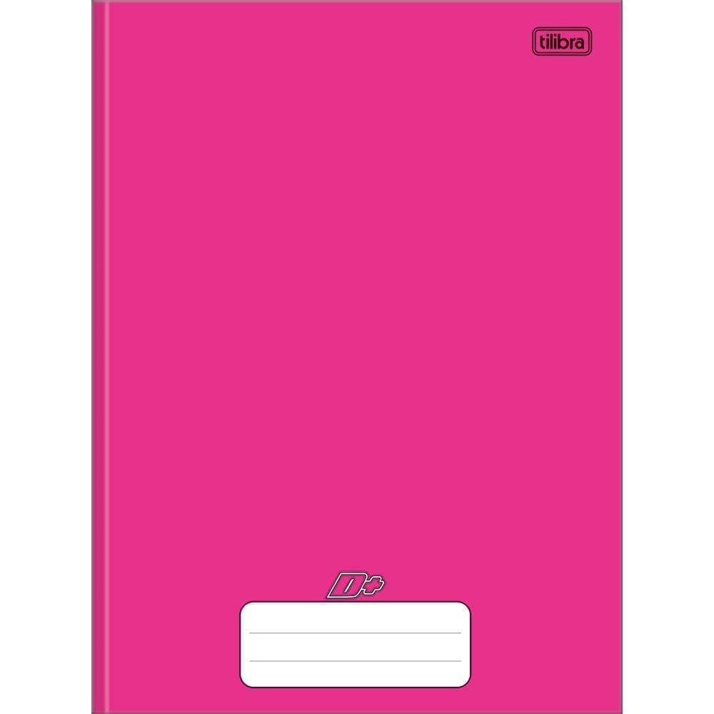 Caderno Costurado Tilibra Universitário Capa Dura D+ Rosa 96 Folhas - Embalagem com 5 Unidades
