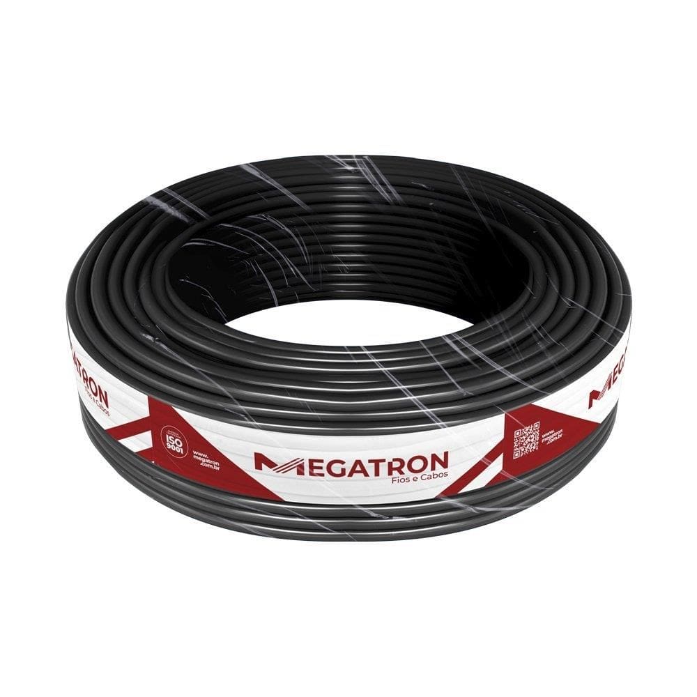 Cabo Megatron PP 3x1,00mmx100m 500V Preto
