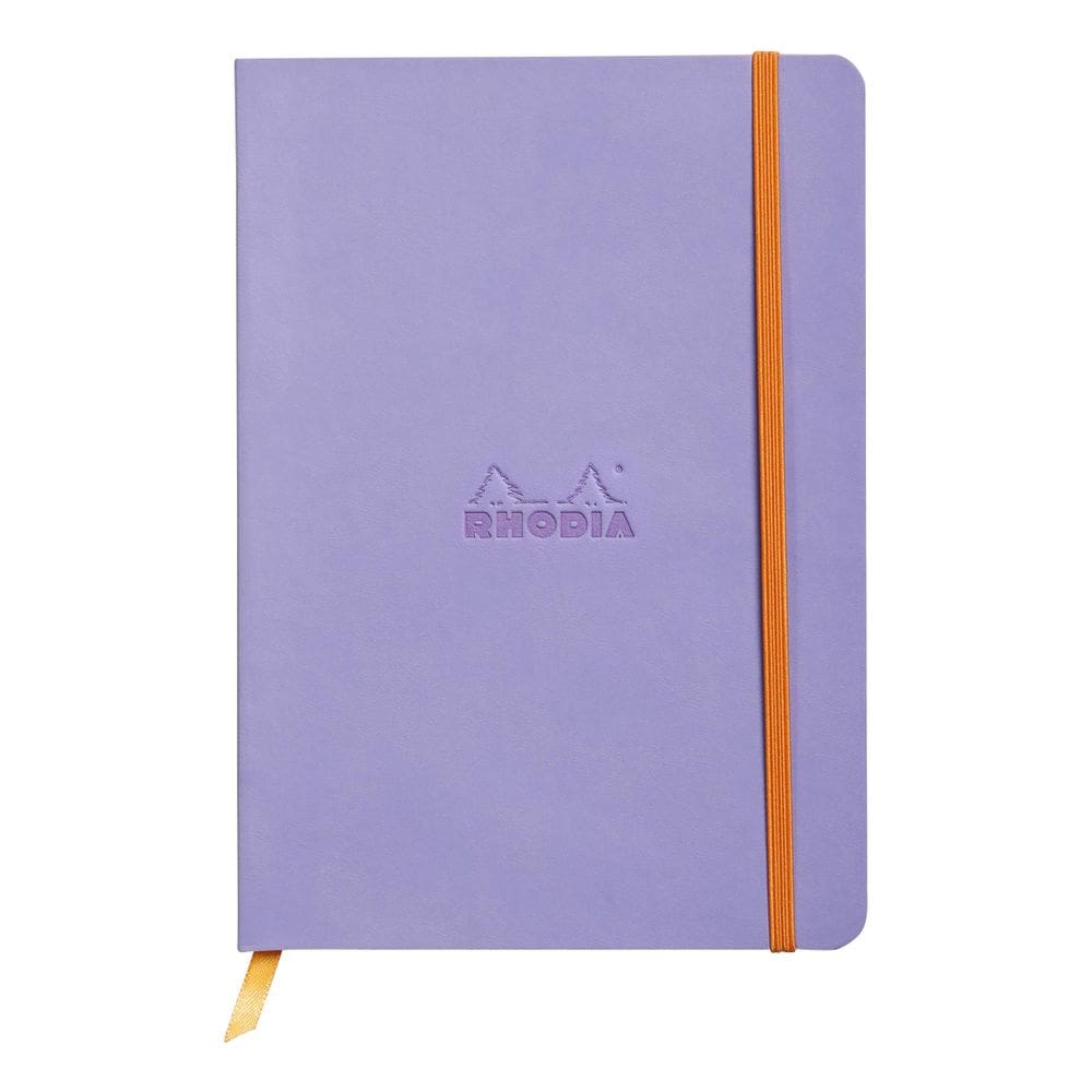 Caderno Rhodia Iris com capa macia de couro sintético 14,8x21cm