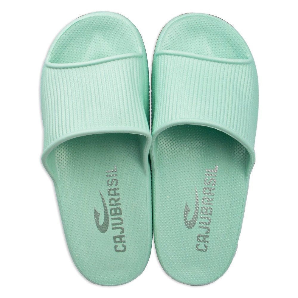 Chinelo Nuvem Caju Brasil Verde Feminino Fitness Academia