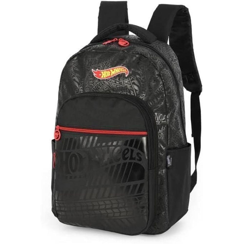 Mochila Escolar De Costas Grande Licenciado Hot Wheels
