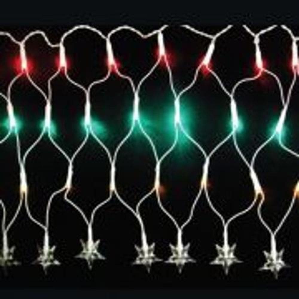 Luz Natal Cascata LED Colorida 160 Lâmpadas - 6m x 48cm