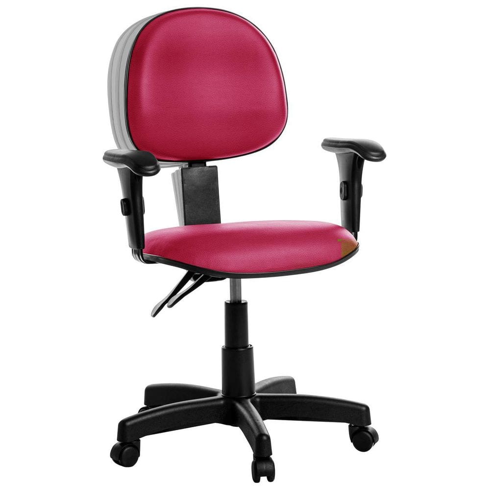 Cadeira Ergonômica Executiva Com Braço Rv: Rosa