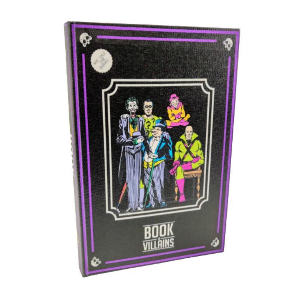 Caixa Livro Decorativa Book Of Villains Preta 25X17X4Cm Roxo