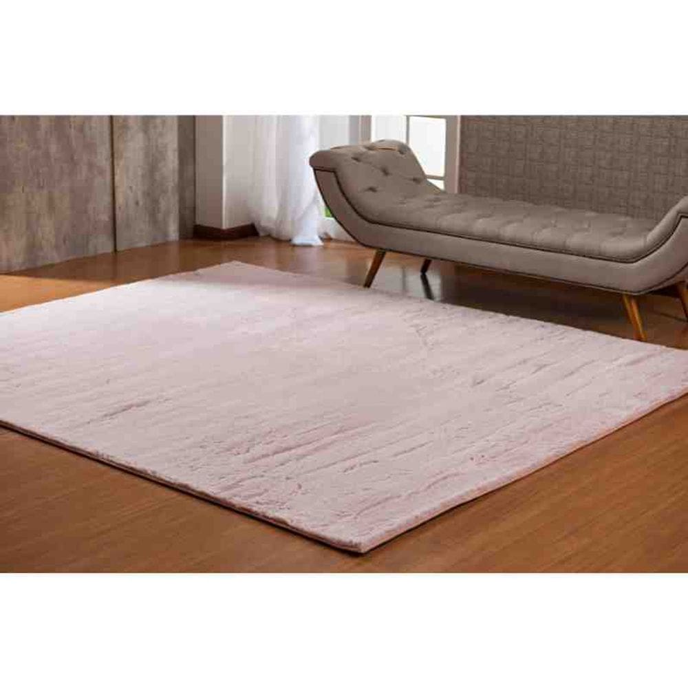 Tapete Pele Albany 0,60 x 1,20 Rose Niazitex
