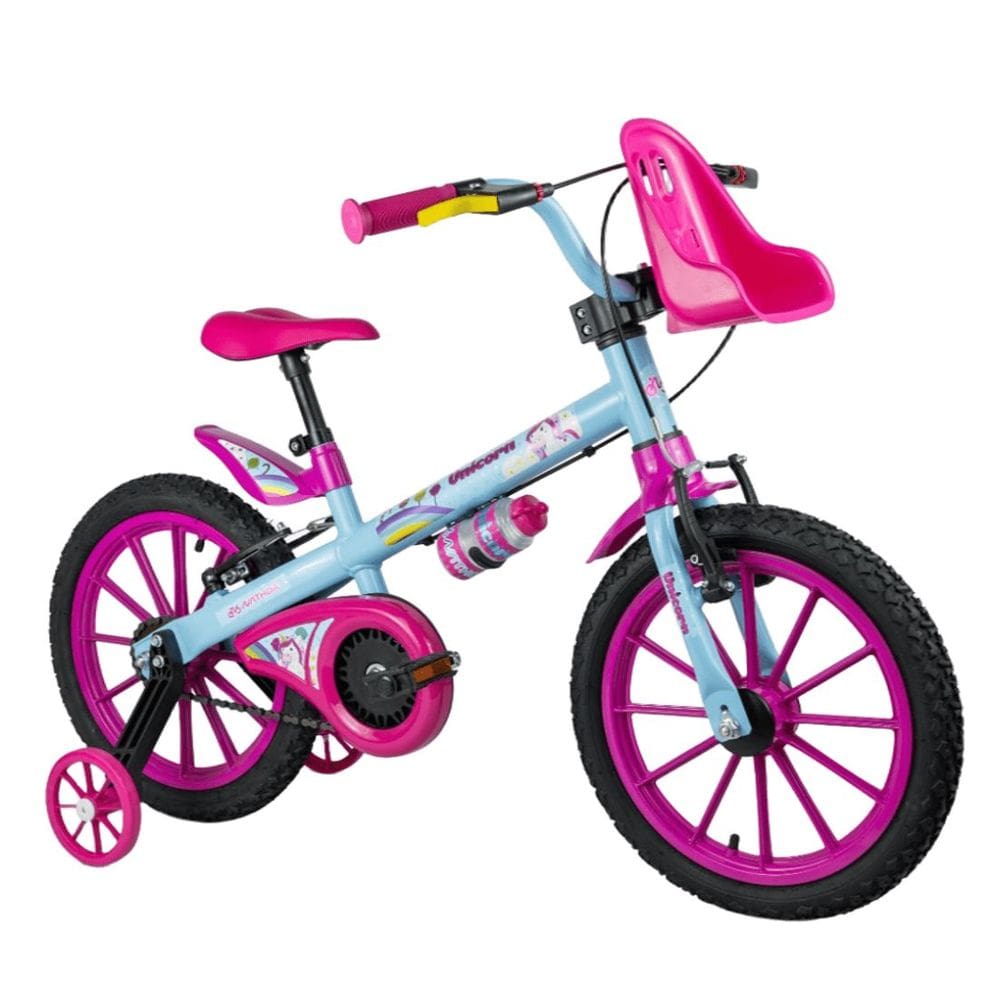 Bicicleta Infantil Menina Aro 16 Unicórnio