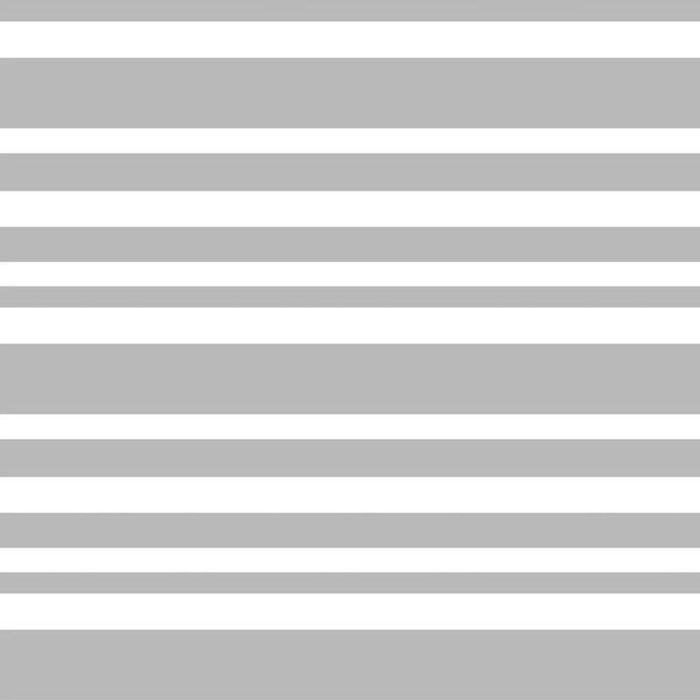 Papel De Parede Listrado Cinza E Branco Adesivo Quarto Sala