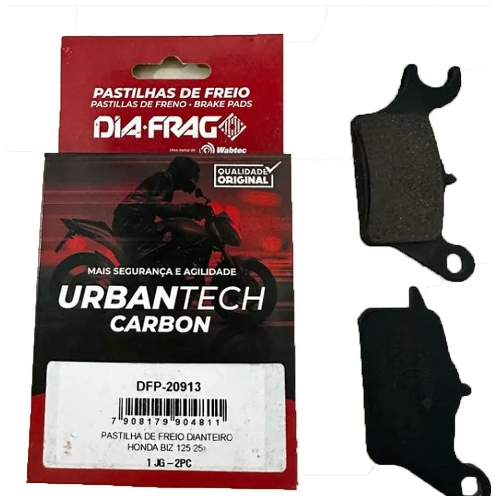 Pastilha de Freio Biz 125 2025 em diante Elite 2025 em diante Dianteiro Orgânica Diafrag