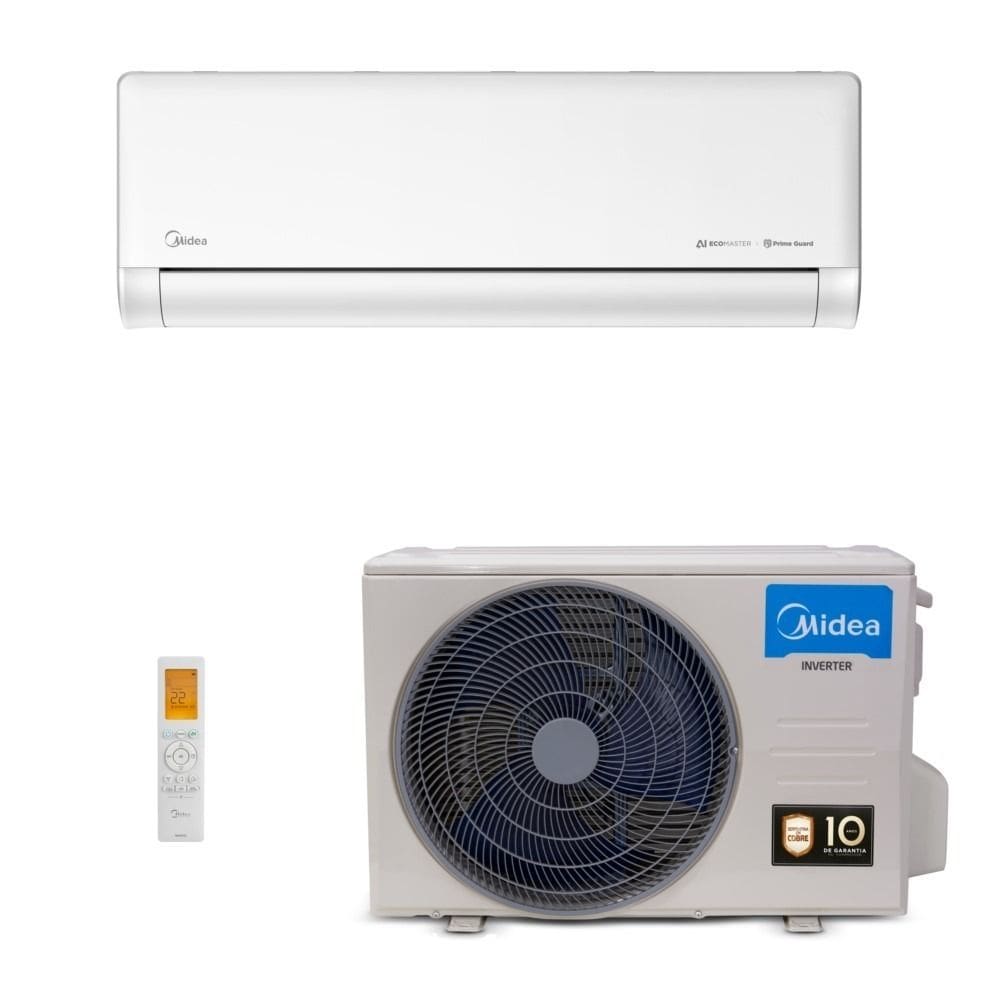 Ar-Condicionado Split HW Inverter Midea Ecomaster AI 9.000 BTUs R-32 Só Frio 220V