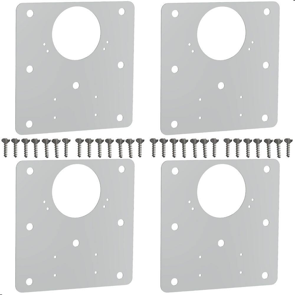Kit 04 Placas Para Reparo De Porta Dobradiça Armário Mdf QDD