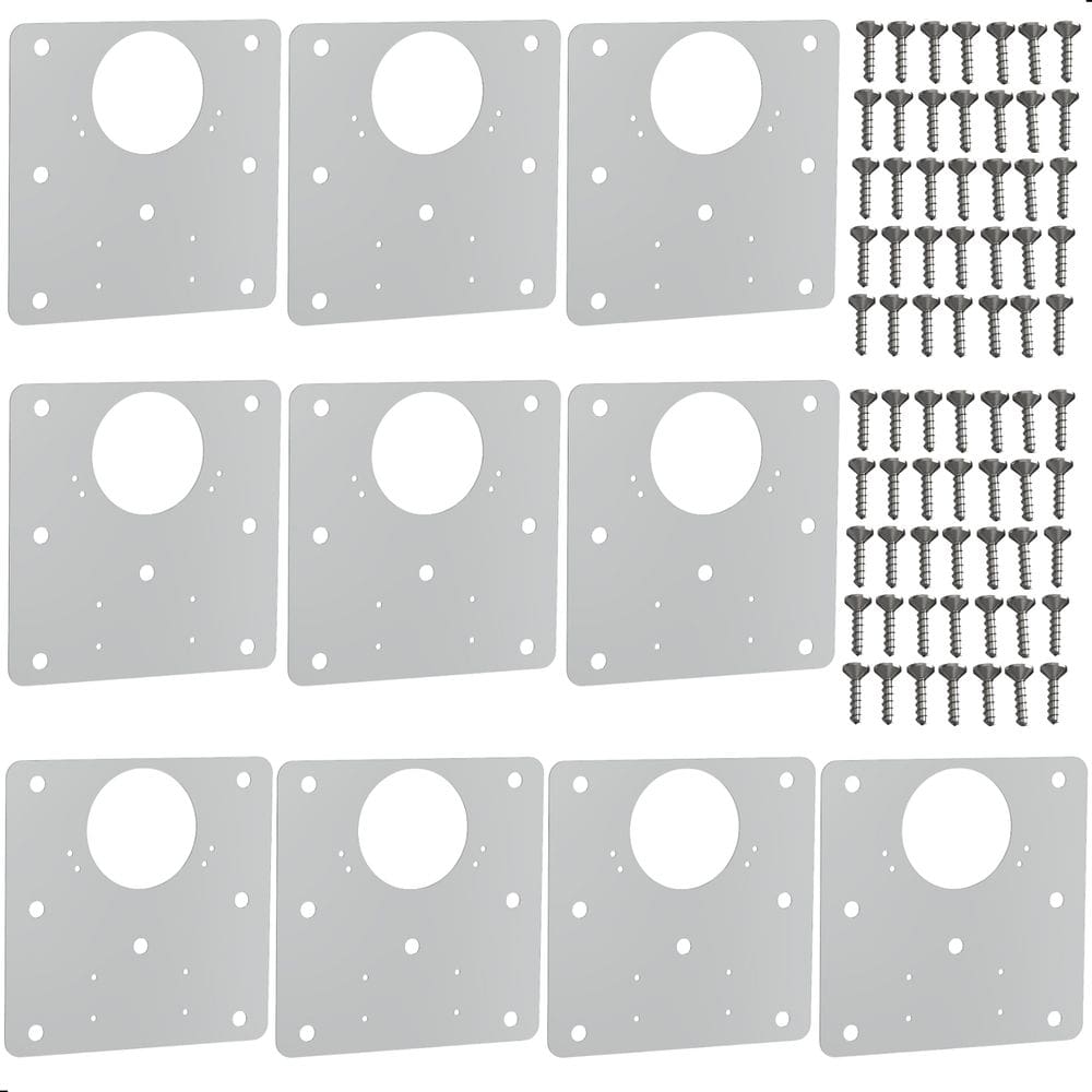 Kit 10 Placas Para Reparo De Porta Dobradiça Armário Mdf QDD
