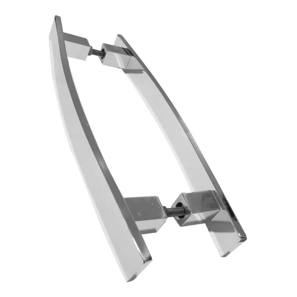 Puxador Para Porta Pivotante Barra Chata Reto Polido - 30 Cm