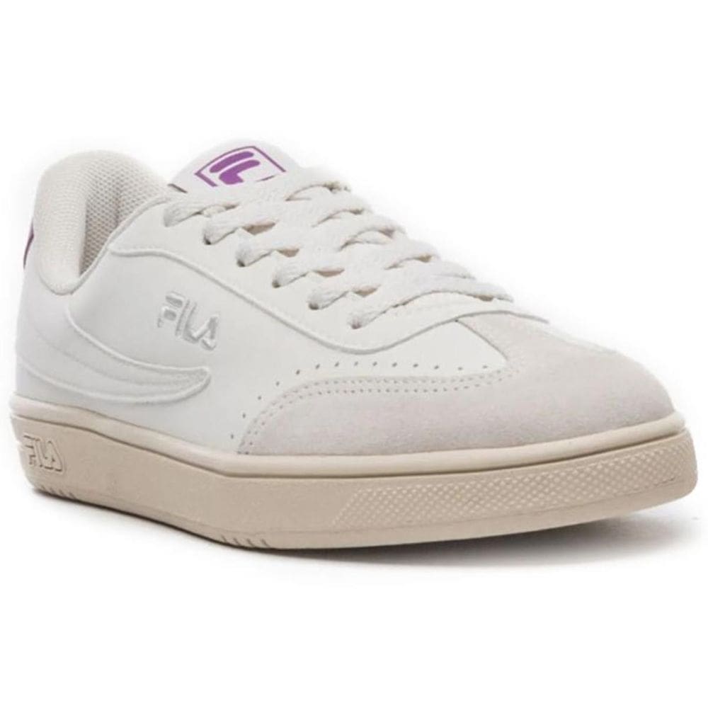 Tênis Fila Court 80 Feminino - Branco e Roxo