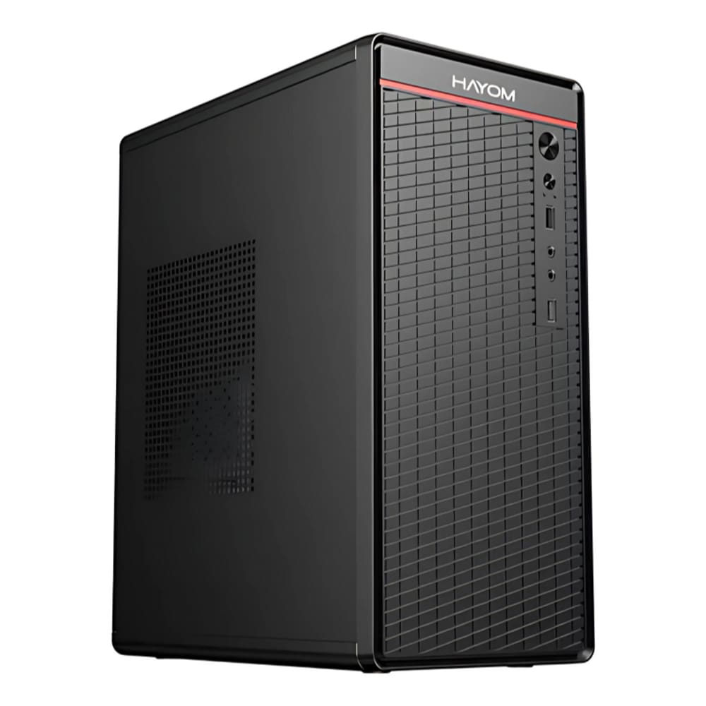 Gabinete Office Hayom GB1751 2 Fans 120mm e 80mm S/Fonte ATX 2 Portas USB 2.0 Preto - GB1751