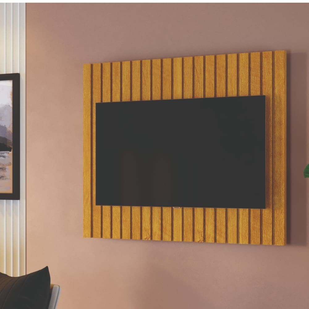 Painel Ripado Ravena Para TV Até 42" em MDF – 120cm Largura x 92cm Altura