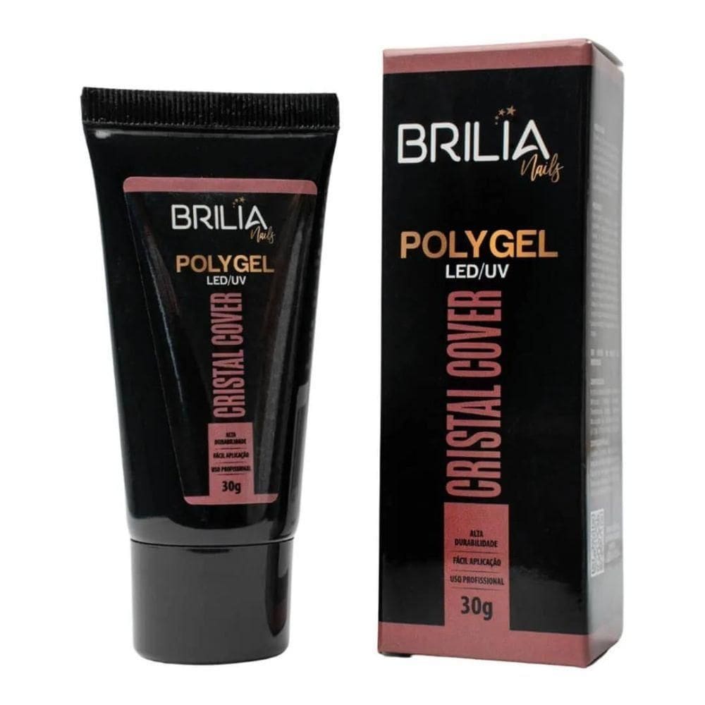 Brilia Nail Polygel Cristal Cover 30g - qualidade superior