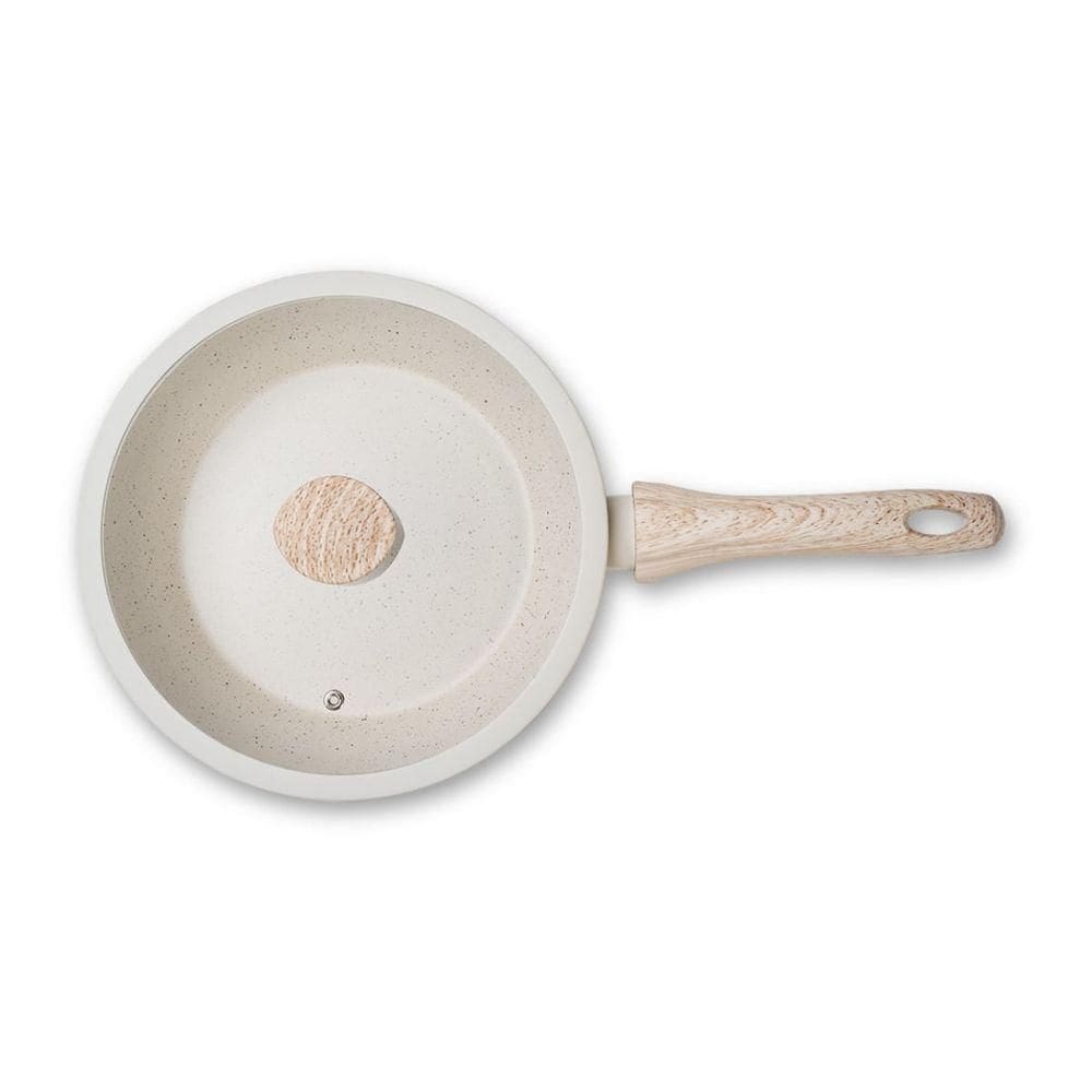 Frigideira Alta De Indução Com Tampa Brinox Sirius 24 Cm 2,3 L Antiaderente Mineral Resist Ceramic Life Vanilla Vanilla