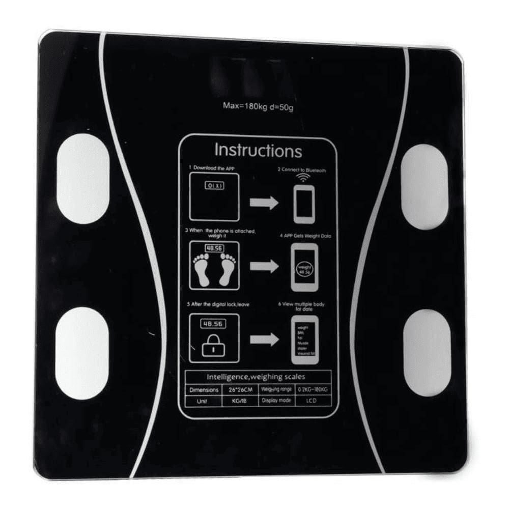 Balanca De Bioimpedancia Digital Western 180kg Com Bluetooth E Aplicativo Preta