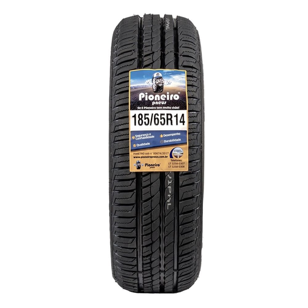 Pneu Aro 14 - 185/65 R14 - Remould Pioneiro Com Inmetro E Garantia