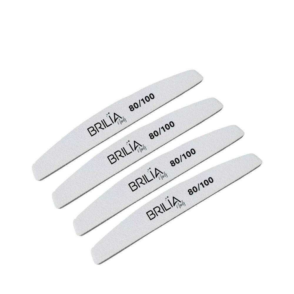 Brilia Nails Lixa Boomerang 80-100 Un - Elegância Garantida