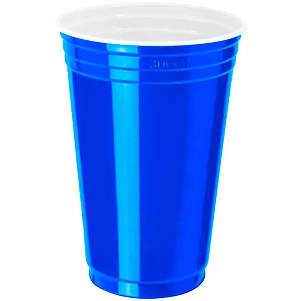 Copo Festa Americano PP 300ml Azul com 25 Unidades - Copobras