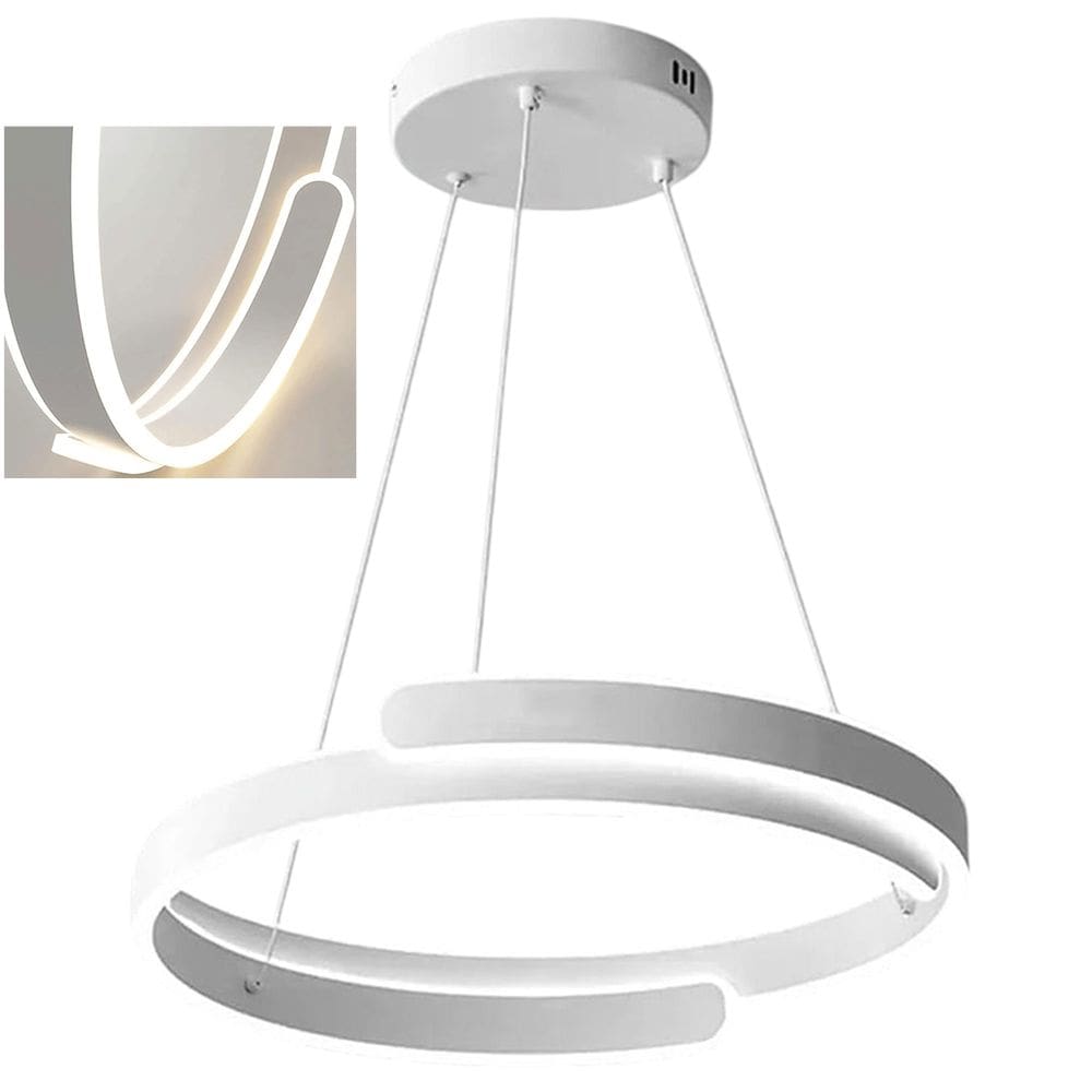 Lustre Pendente Luminaria Plafon 3 em 1 LED Decoraçao Moderna Casa Sala de Estar Quarto Ambiente Luxo Comercial Residencial Recepçao Iluminaçao