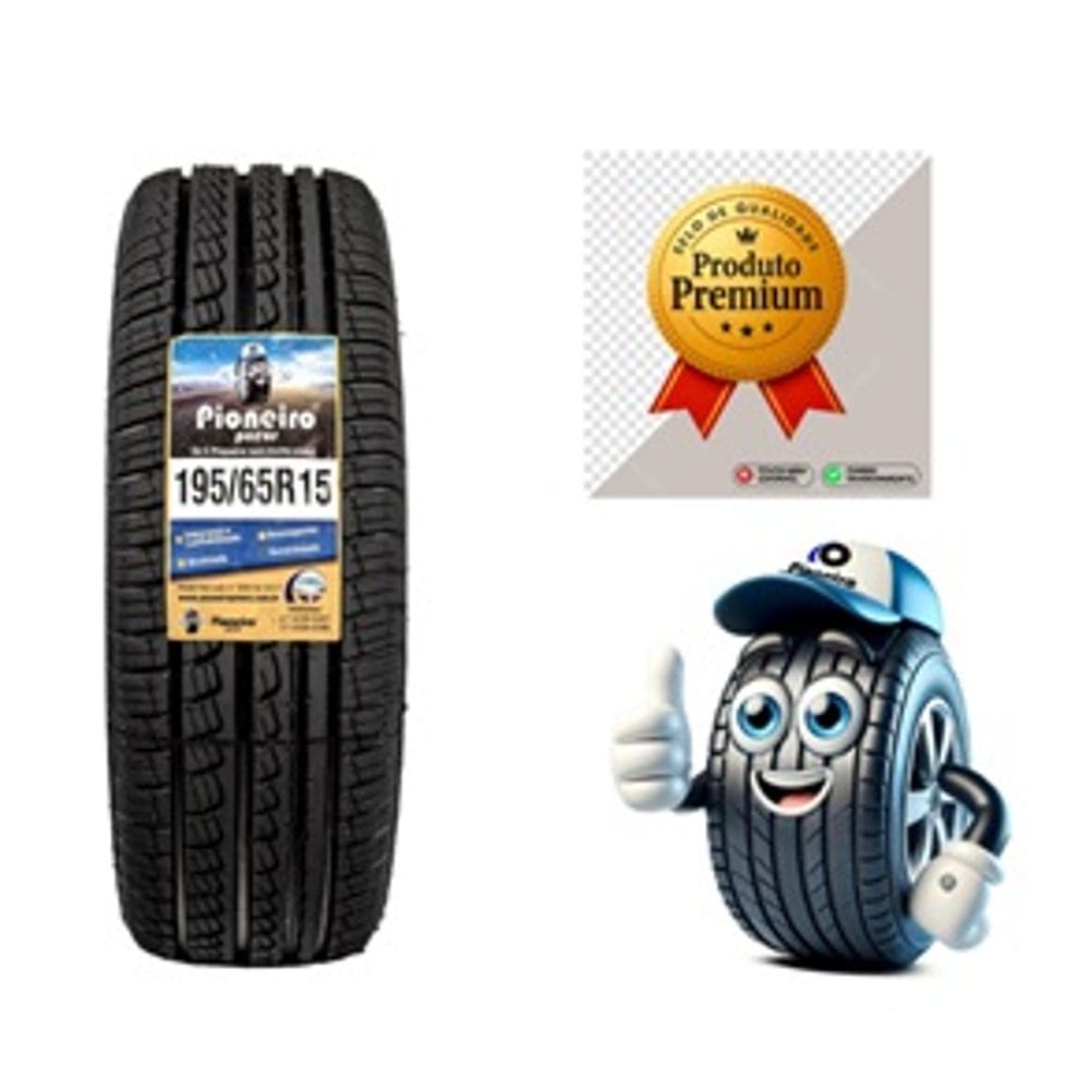 Pneu Aro 15 - 195/65 R15 - Remould Pioneiro Com Inmetro E Garantia