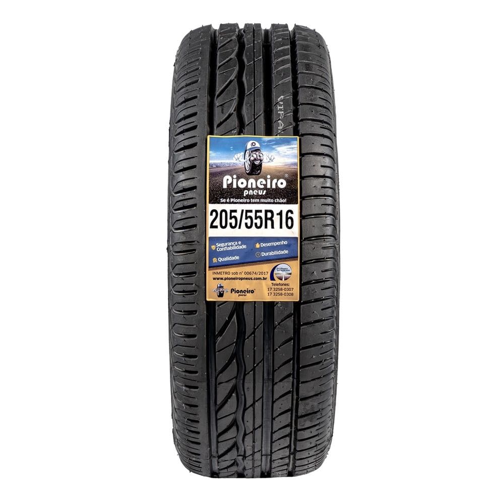 Pneu Aro 16 - 205/55 R16 - Remould Pioneiro Com Inmetro E Garantia