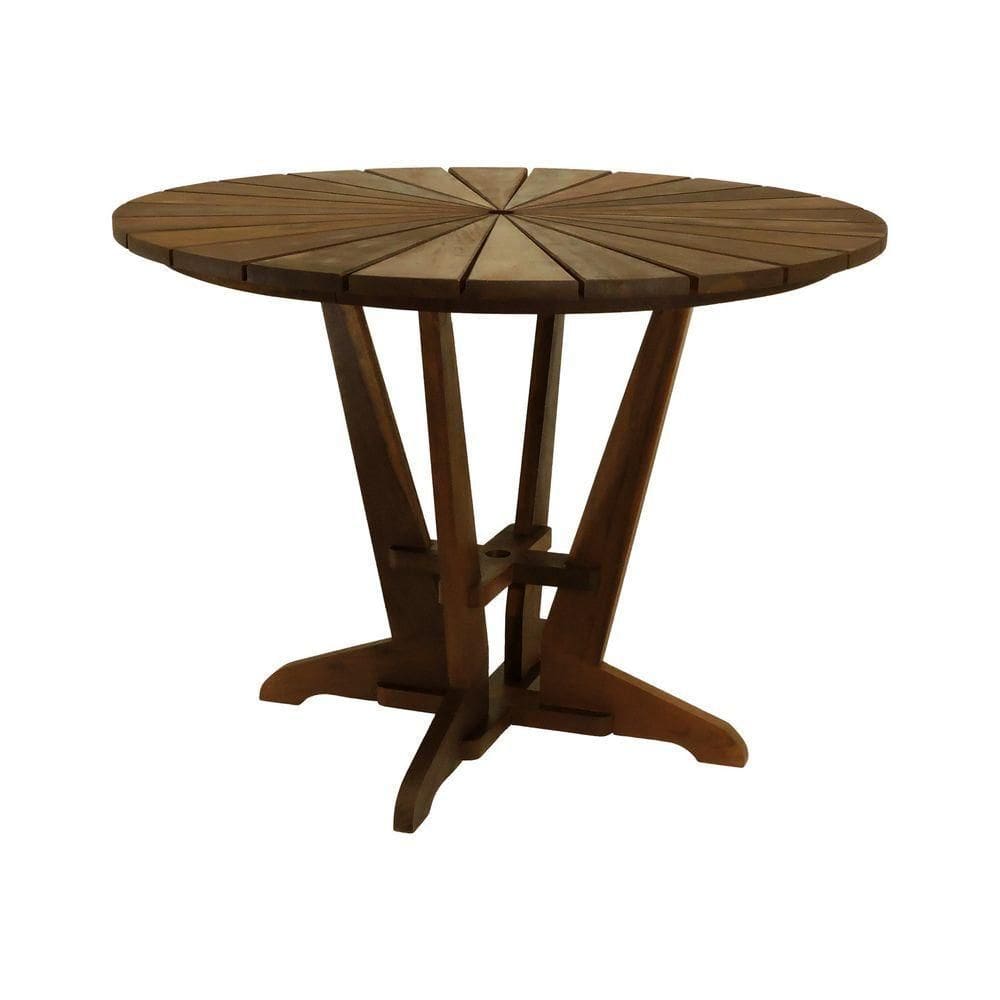 Mesa Sol ø105cm Madeira Imbuia Maciça Stain Imbuia